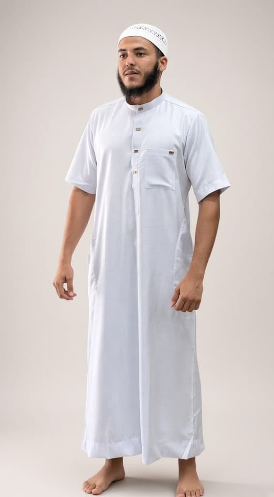 قميص أبيض شرعي 3