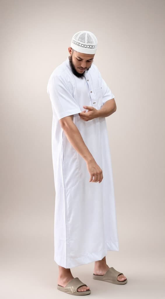 قميص أبيض شرعي 4